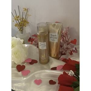 Set Of 2 Bath & Body Works, Touch Of Gold, Mist Spray & Body Cream